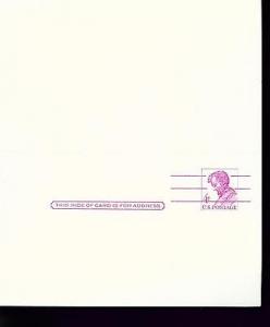 Mint US Postal Reply Card = Scott #UY18 Never Folded