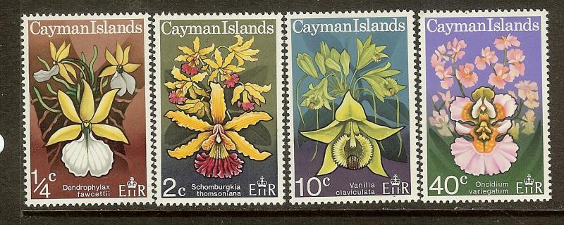Cayman Islands, Scott #287-290, Wild Orchids, MNH