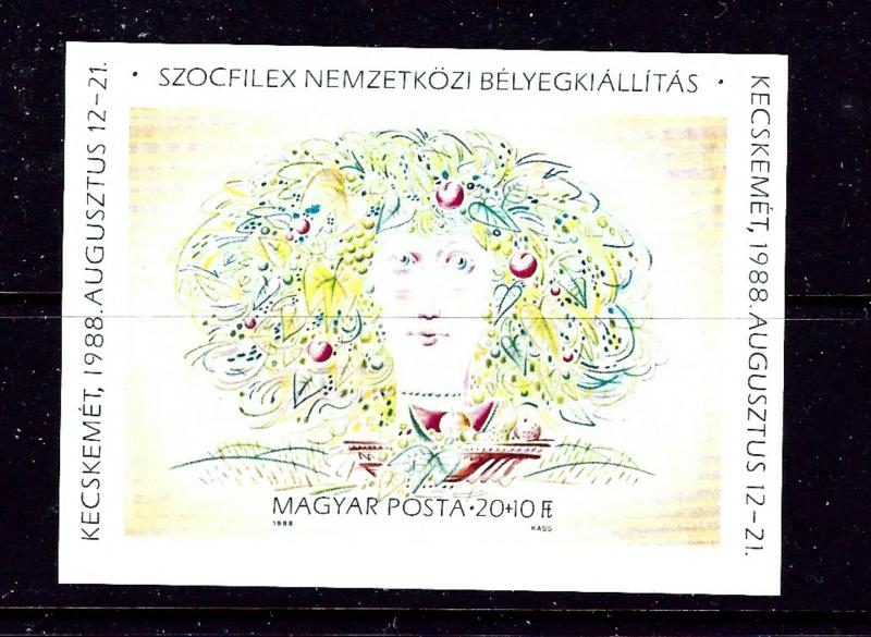 Hungary B339 Imperf MNH 1988 Souvenir Sheet