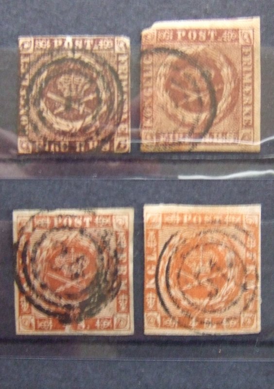 Denmark imperf collection