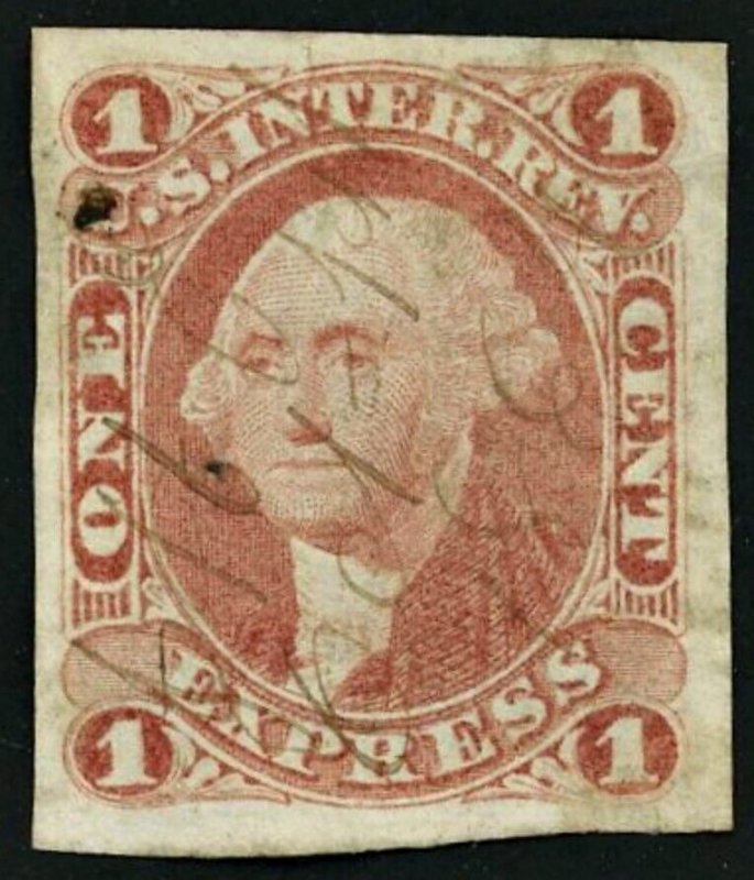 Scott R1a  1st Issue Revenue 1c Express Imperf Used