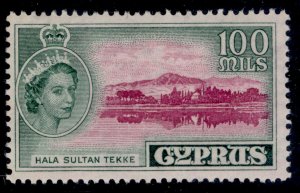 CYPRUS QEII SG184, 100m mauve & bluish green, M MINT. Cat £15.