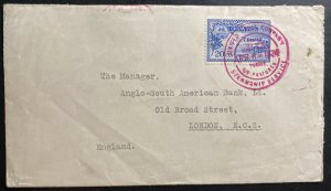 1930 Costa Rica SS Pastores Paqueboat United Fruit UFC Cover To London England