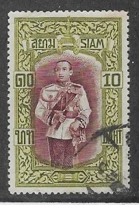 Thailand #174  10b  King Vajiraudh (U) CV $25.00