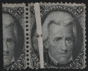 USA #73 F/VF, large preprinting fold, a stamp and a half, SUPER EYE APPEAL!