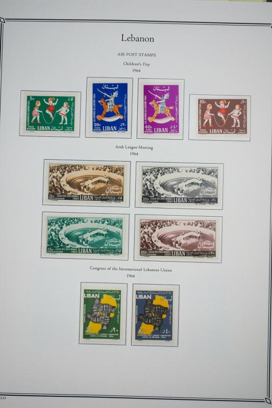 Lebanon Stamps mint NH 1960-1967 w/Commems & Air Mails