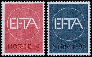 Norway Scott 500-501 (1967) Mint NH VF J