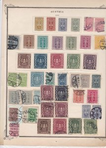 austria early stamps  on album page ref r11461