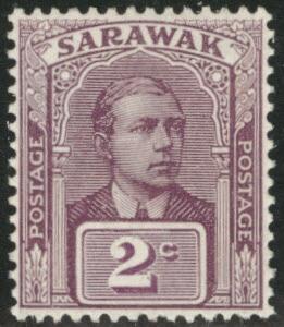 SARAWAK Scott 52 MH* 1923 no watermark CV $2.25