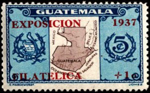 Guatemala #B1-B4, Complete Set(4), 1937, Stamp Show, Never Hinged
