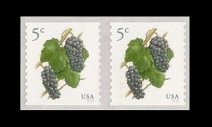 US 5038 Grapes 5c coil pair (2 stamps) MNH 2016