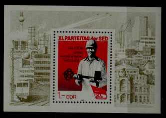 Germany(DDR) 2536 MNH s/s Construction worker SCV1.05