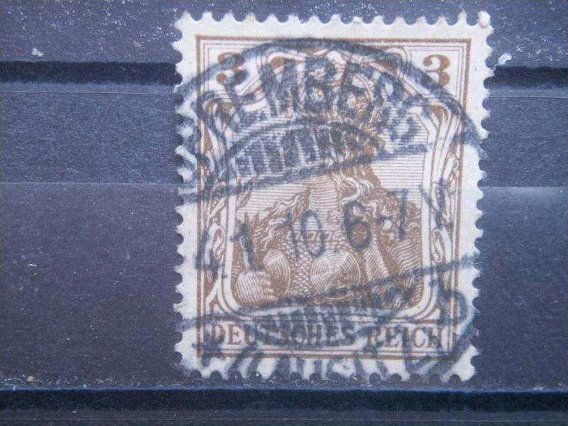 GERMANY, Empire, 1905, used 3pf, Germania Scott 81