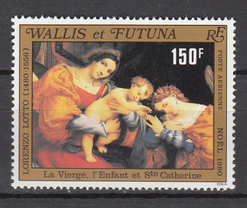 WALLIS ET FUTUNA SC# C105 CHRISTMAS - NOEL PAINTING BY LORENZO LOTTO - MNH