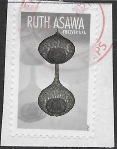 US #5506 used.  on piece.  Ruth Asawa