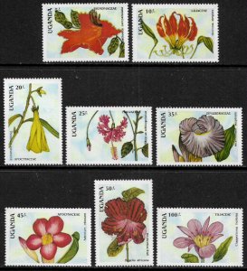 Uganda #612-9 MNH Set - Flowers