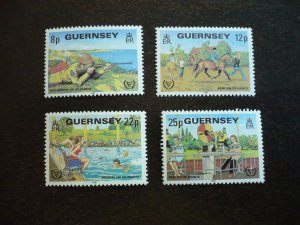 Stamps - Guernsey - Scott# 232-235 - Mint Never Hinged Set of 4 Stamps