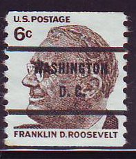 Washington DC, Scott 1305-71 Bureau Precancel, $0.25 CV