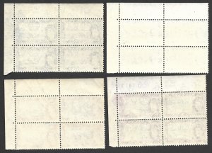 Doyle's_Stamps: MNH 1954 Bahamas PNBs, Scott #160** to #163**