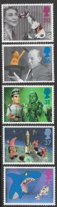 GREAT BRITAIN 1996 CHILDREN'S TV PROGRAMS Set Sc 1698-1702 MNH