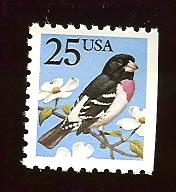 US #2284 25¢ Bird - Grosbeak