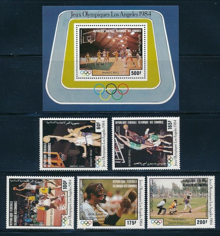 Comores Isl - Los Angeles Olympic Games MNH Sports Set (1984)