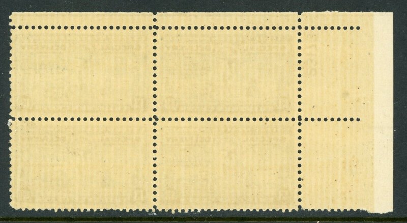 USA 1944 Special Delivery 13¢ Blue Scott #E17 Plate Number Block MNH V840 ⭐⭐⭐⭐ 