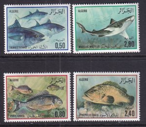 Algeria 764-767 Fish MNH VF