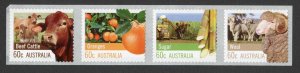 Australia SG3751/4 2012 Farming Australia Self Adhesive Strip of 4 U/M