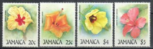 Jamaica Stamp 675-678  - Hibiscus flowers