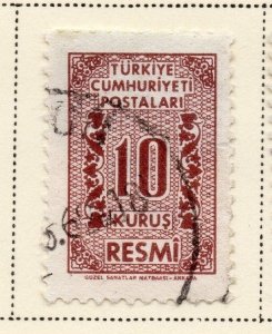 Turkey 1962 Early Issue Fine Used 10k. 086048