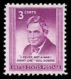 PCBstamps   US # 975 3c US # 975 3c Will Rogers, MNH, (24)