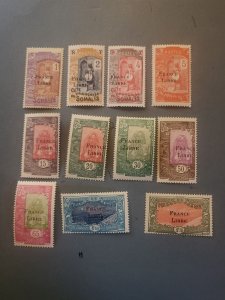 Stamps Somali Coast Scott #183-93 hinged