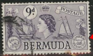 BERMUDA Scott 154  used  from 1953-58 set