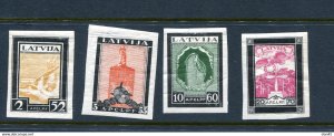 Latvia 1933 Tombs for Aviators full set Imperf MNH 13991