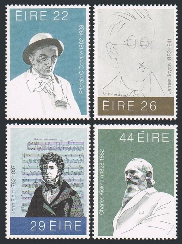 Ireland 521-524,MNH.Michel 468-471. Irish writers,composers,Portraits,1982.