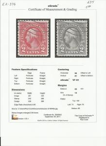 # 634 USED CARMINE GEORGE WASHINGTON VF+