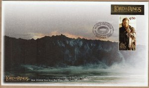 NZ 2003 LOTR The Return of The King Cover CTO World Premiere Date Stamp