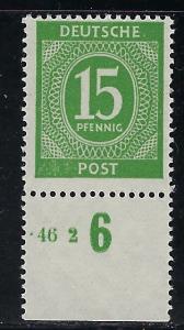 Germany AM Post Scott # 541, mint nh, var. HAN#