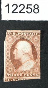 MOMEN: US STAMPS # 11 RED CANCEL USED LOT #12258