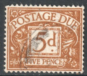 GB Scott J43 - SG D44, 1954 Postage Due 5d used