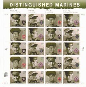 US 3961-64 - 37¢ Distinguished Marines Unused