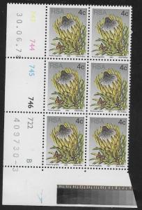 SOUTH AFRICA SC# 478 CB6 LL#743-46 + 722B  JUNE1978 I3 FVF/MNH