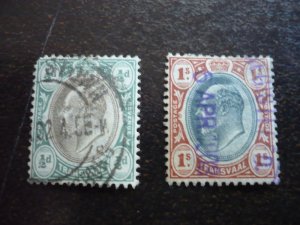 Stamps - Transvaal - Scott# 252,260 - Used Part Set of 2 Stamps