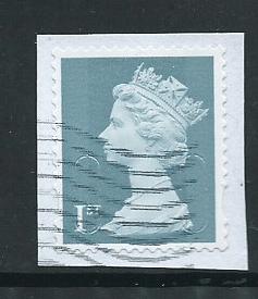 GB QE  II  2012 Machin code B-2 VFU on piece  SG U3273