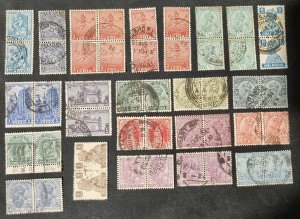 INDIA huge collection and overprints and blocks #687