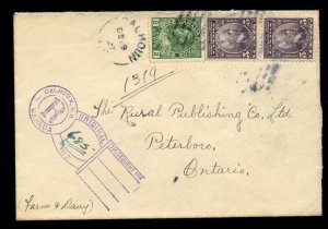 ?CALHOUN, N.B. Keyhole Registration handstamp 1927 CONFED ISSUE cover Canada