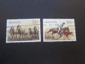 Australia 1986 Sc 984-85 FU