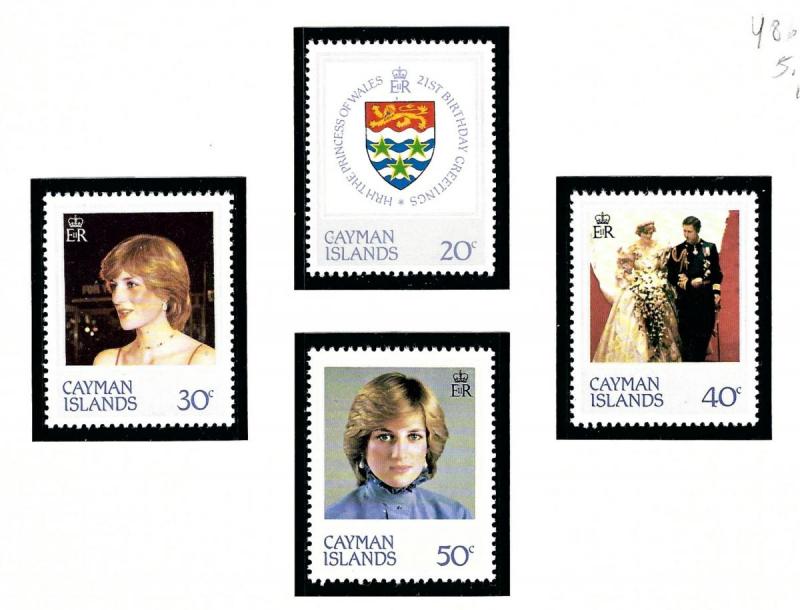 Cayman Is 486 89 MNH 1982 Princess Diana issue