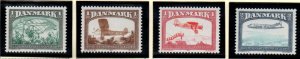 Denmark Sc 696-99 1981 Famous Flights stamp set mint NH